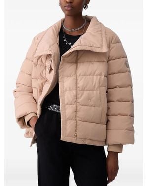 Liu Jo Jacket With Jewel Strap - Natural