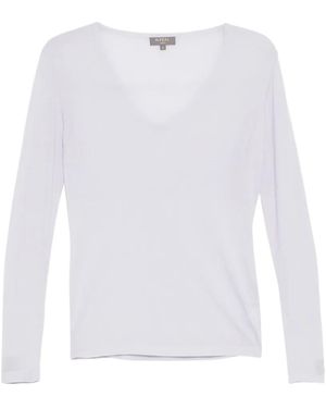 N.Peal Cashmere Imogen Long-Sleeve T-Shirt - White