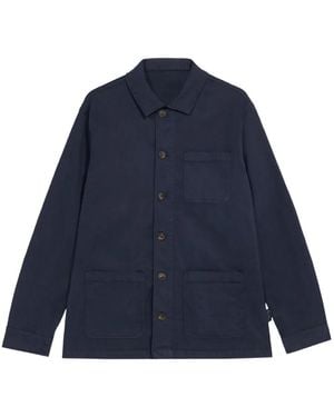 Brooks Brothers Button-Fastening Shirt Jacket - Blue