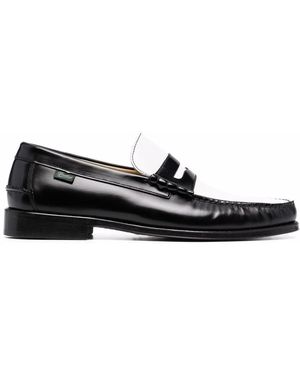 Paraboot Two-tone Leather Loafers - Black