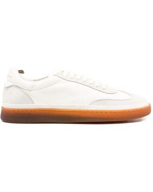 Officine Creative Panelled Lace-up Trainers - White
