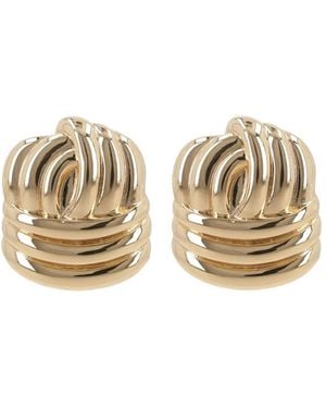 Self-Portrait Knotted Earrings - Natural