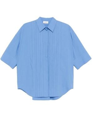 P.A.R.O.S.H. Pleated Shirt - Blue