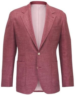 Brunello Cucinelli Patch-Pocket Blazer - Red