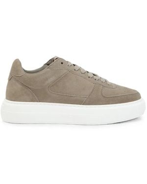 Cleens Court Suede Sneakers - Natural