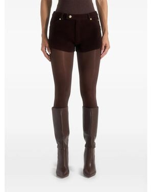 Manière De Voir Pantalones Cortos De Terciopelo - Negro