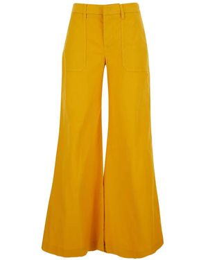 ..,merci Side-Pockets Palazzo Pants - Amarillo