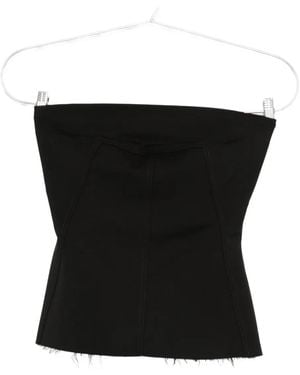 Rick Owens Trägerloses Top - Schwarz