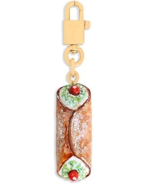 Dolce & Gabbana Cannoli Schlüsselanhänger - Weiß