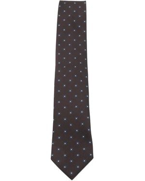 ZEGNA スクエアパターン ネクタイ - ホワイト