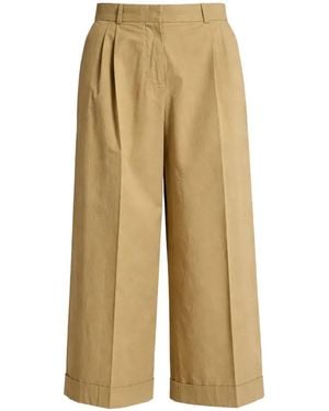 The Row Lior Pleated Pants - Natural
