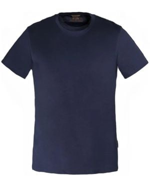 Moorer Mike-Jcl Round-Neck Short-Sleeve T-Shirt - Blue