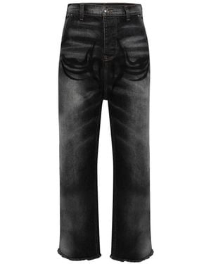 HELLSTAR Button-Fastening Jeans - Black