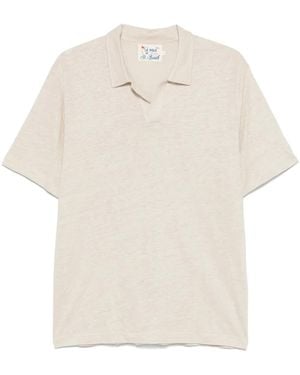 Mc2 Saint Barth Linen Polo Shirt - ホワイト