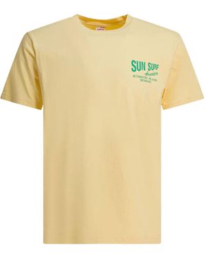 Sun Surf Cotton T-Shirt - Yellow