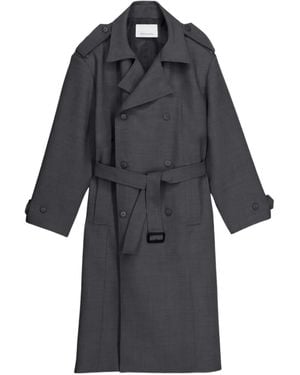 Frankie Shop Doppelreihiger Mantel - Schwarz