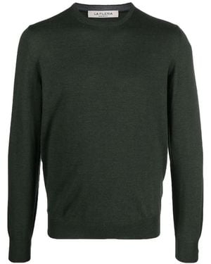 Fileria Virgin-Wool Fine-Knit Jumper - Green