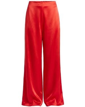 Danamé Palazzohose Aus Satin - Rot