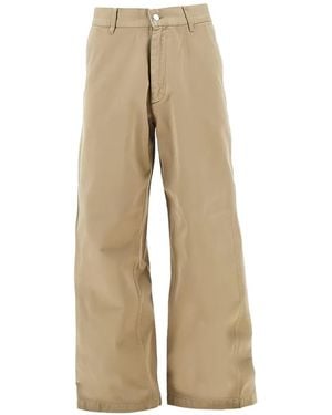 sunflower Straight-Leg Cotton Pants - Natural