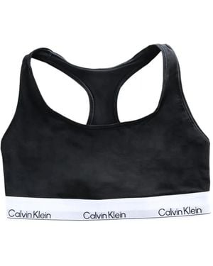 Calvin Klein Sport-Bh Mit Logo-Bund - Schwarz