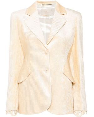 Ermanno Scervino Corduroy Blazer - Natural