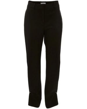 JW Anderson Ring Detail Slim-Leg Pants - Black