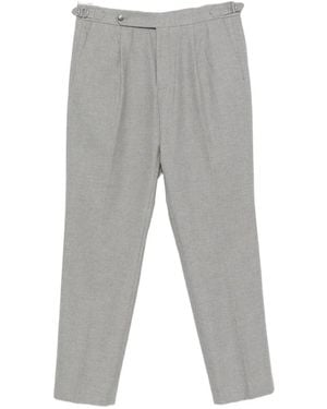BOSS Pleated Side-Adjuster Pants - Grey