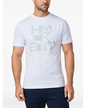 Hackett T-Shirt À Logo Imprimé - Blanc