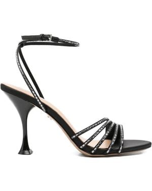 Lola Cruz Emma Embellished Strap Sandals - White