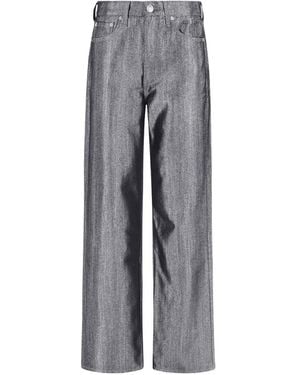 Rag & Bone Vaqueros Anchos Con Diseño De Cinco Bolsillos - Gris