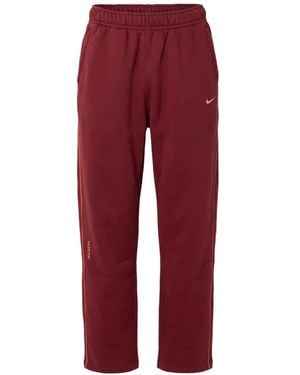 Nike Nocta Logo-Print Track Pants - Red