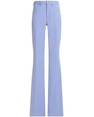 Marni Pressed-Crease Straight-Leg Trousers - Blue