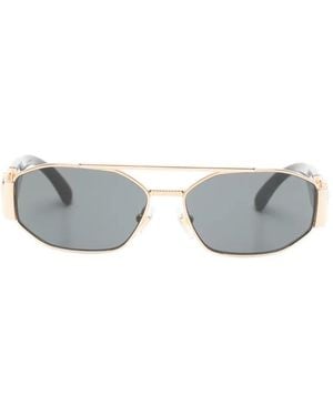 Versace Occhiali Da Sole Medusa Geometrici - Bianco