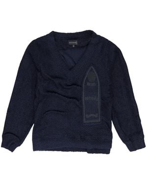 Who Decides War Gathered Sweatshirt - Blue