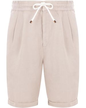 Brunello Cucinelli Shorts - Natural