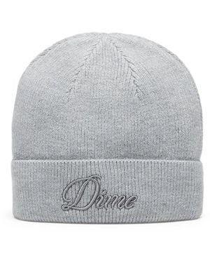 Dime Cursive Fold Beanie - Grey