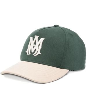 Amiri Logo-Embroidered Two-Tone Baseball Cap - Green
