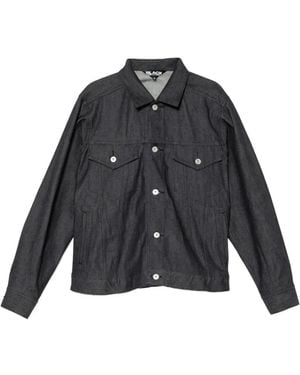 COMME DES GARÇON BLACK Button Long-Sleeve Denim Jacket - Black