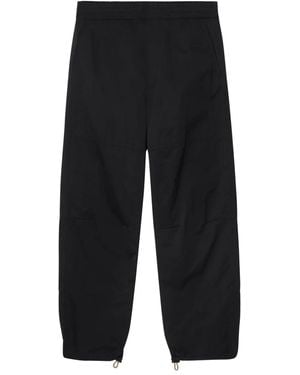 Burberry Pantaloni Con Coulisse - Nero