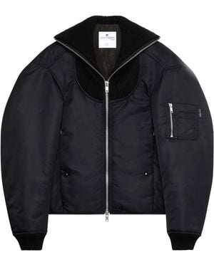 Courreges Cocoon Bomber Jacket - Black