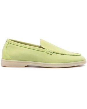 SCAROSSO Ludovica Suede Loafers - Green