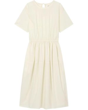 Studio Tomboy X Crew-Neck Midi Dress - Natural