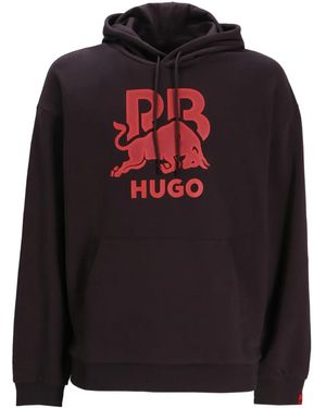 HUGO X Racing Bulls Logo Hoodie - Black