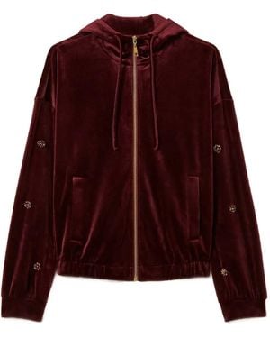 Twinset Sudadera Con Capucha - Morado