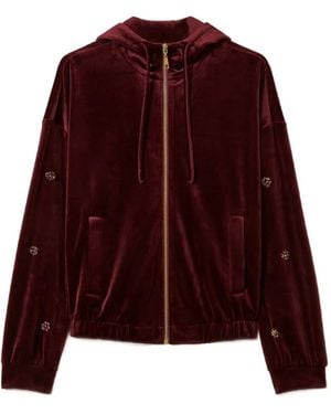 Twinset Chenille Hoodie - Purple