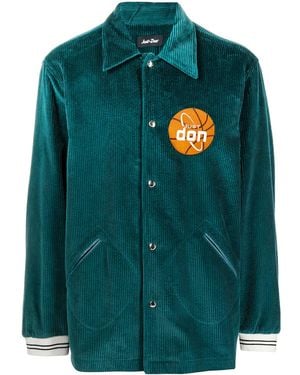 Just Don Cordjacke Im Basketball-Look - Grün