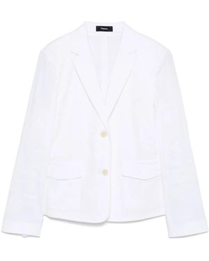 Theory Single-Breasted Blazer - White