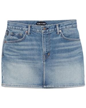 Tom Ford Denim Skirt - Blue