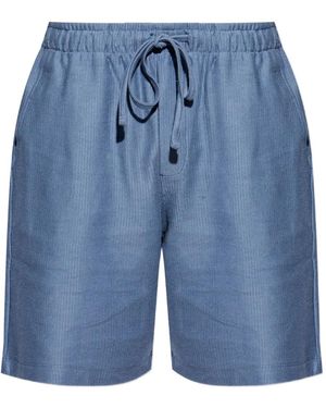 Hanro オーガニックコットン ショートパンツ - ブルー