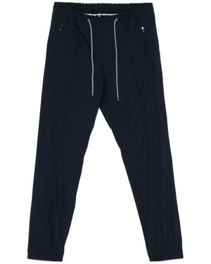 Corneliani Drawstring Straight-Leg Trousers - Blue